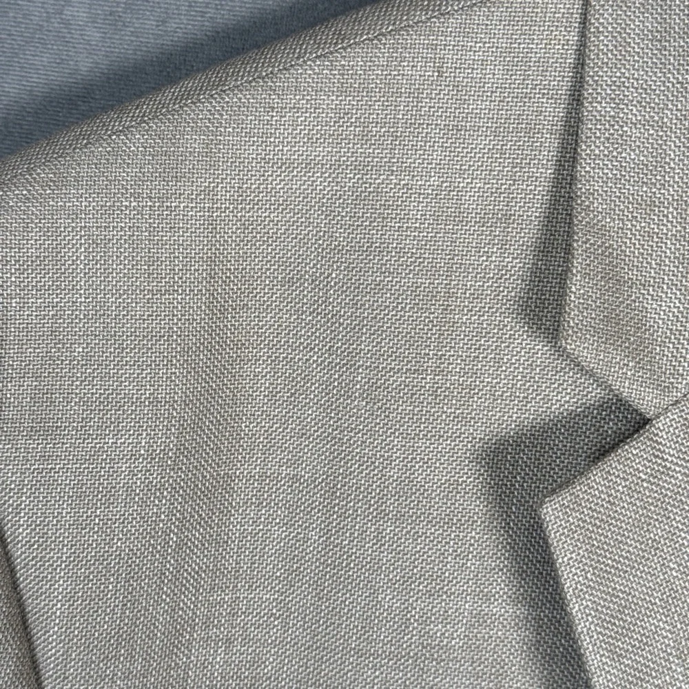 Lauren Ralph Lauren 50L Hopsack Sport Coat Blazer Tan Beige 2 Button Textured
